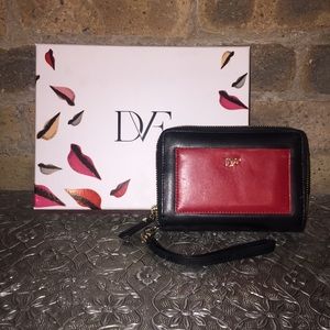 DVF wristlet + gift box NWT